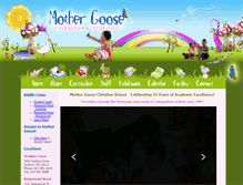 Tablet Screenshot of mothergoosechristian.org